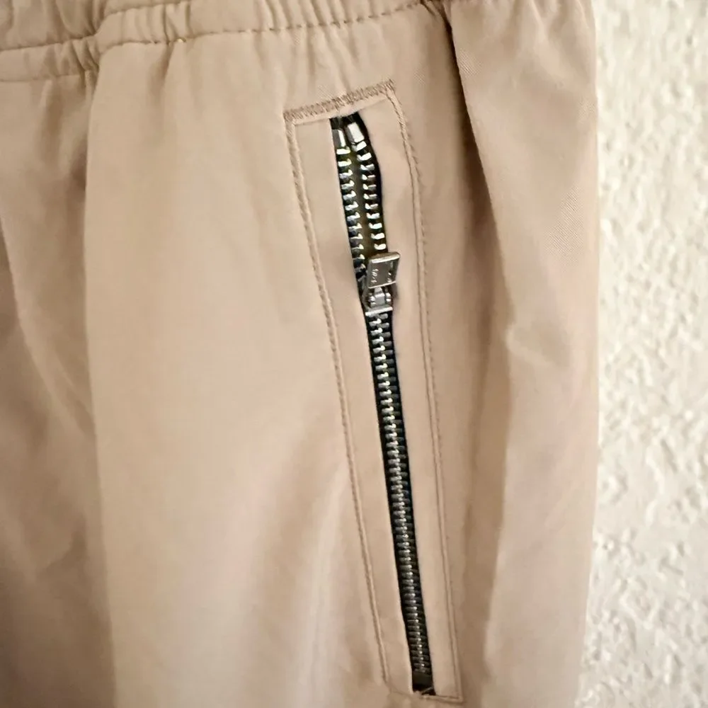 Athleta Beige Jogger Pants with Elastic Waist